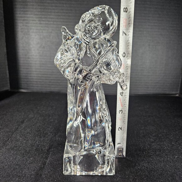 Vintage Mikasa Herald Collection Angelic Violin Angel Heavy Crystal Figurine - Picture 7 of 13